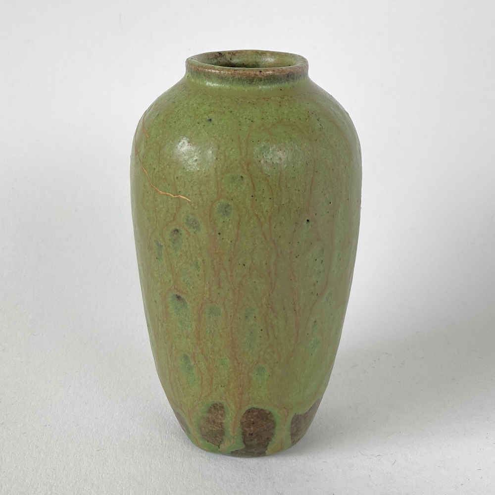 Théo PERROT (* 1856, † 1942) – Vase (Messinglack-Reparatur mit Kintsugi-Technik) - Studiokeramik – Bild 2
