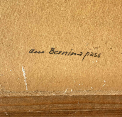 Theodor STREIT (* 1905, † 1986) - Am Bernina Pass - Ölgemälde – Bild 6