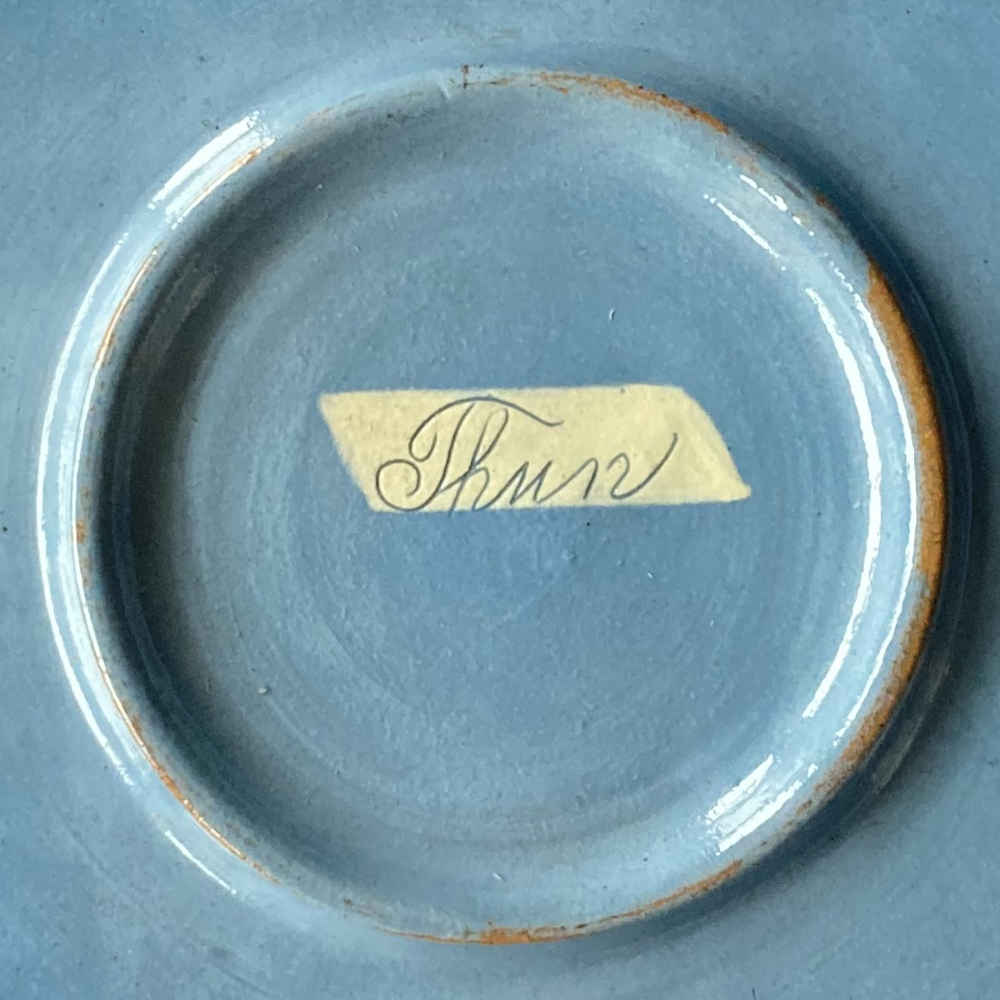 HANS TSCHANZ Manufacture - Plate with Bear Motif in Art Nouveau Style - Thun Majolica - Image 3