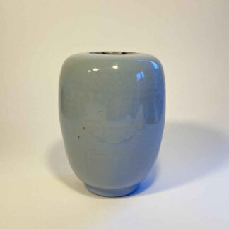 Walter GEBAUER (* 1907, † 1989) - Jarrón en azul paloma - cerámica de taller