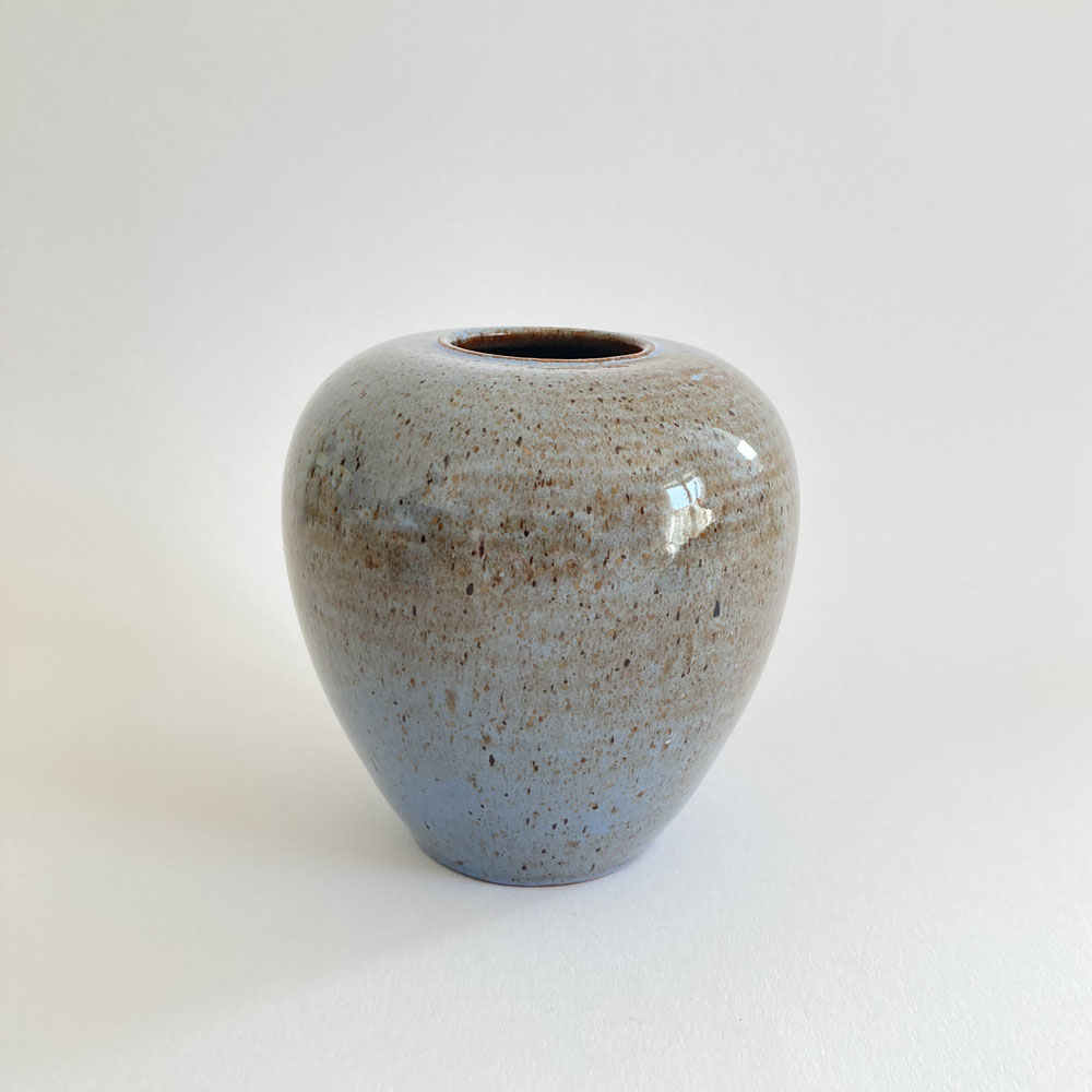 Walter GEBAUER (* 1907, † 1989) - Vase en céramique bleu clair - poterie d'atelier – Image 2