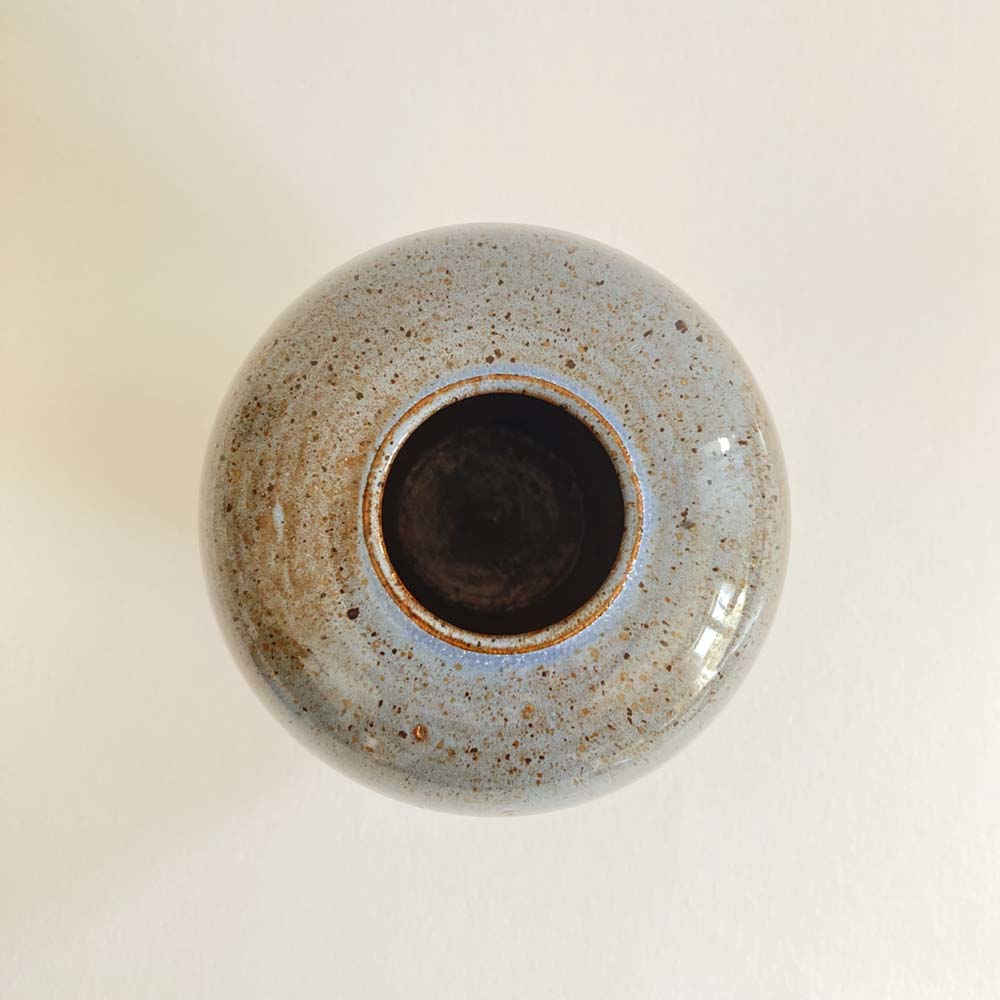 Walter GEBAUER (* 1907, † 1989) - Vase en céramique bleu clair - poterie d'atelier – Image 4