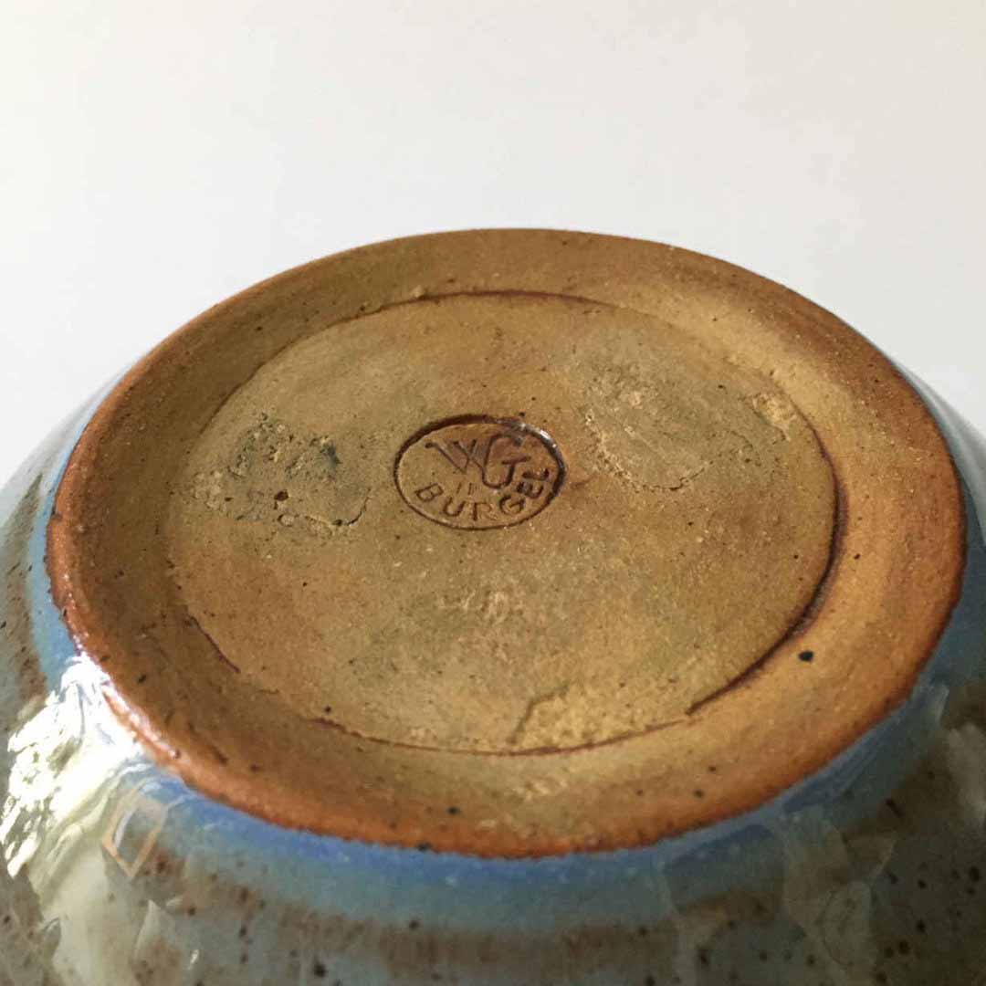 Walter GEBAUER (* 1907, † 1989) - Roundish Vase in Light Blue - Studio Pottery - Image 2