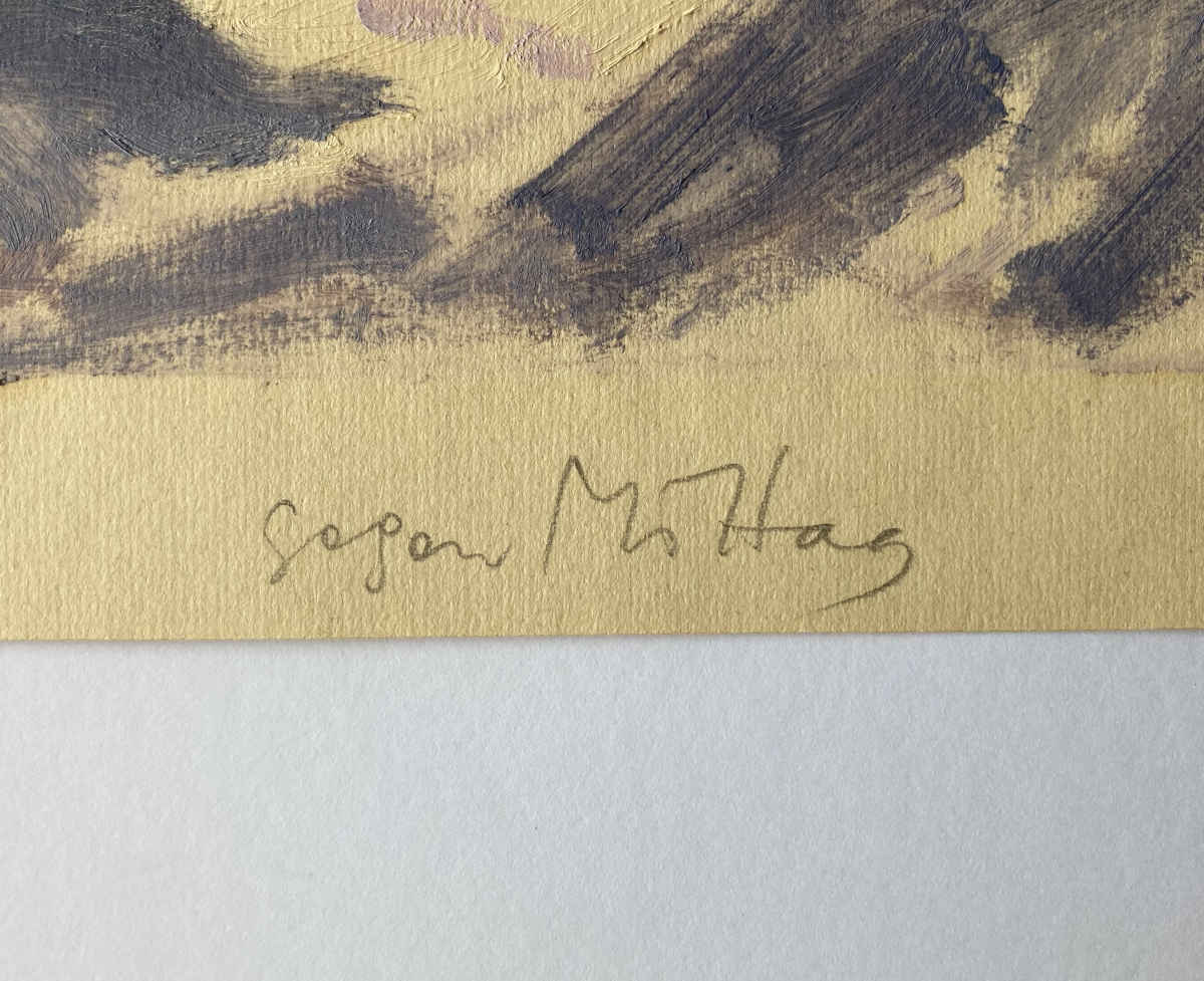 Werner GILGIEN (* 1900, † 1990) - Vers midi - Huile sur papier – Image 2
