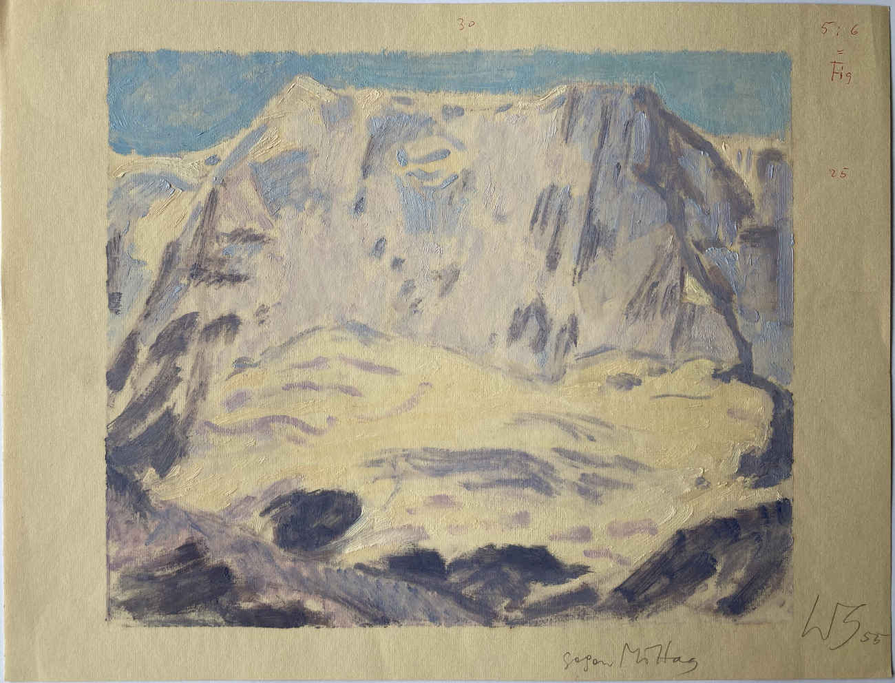 Werner GILGIEN (* 1900, † 1990) - Towards Noon - Oil on paper