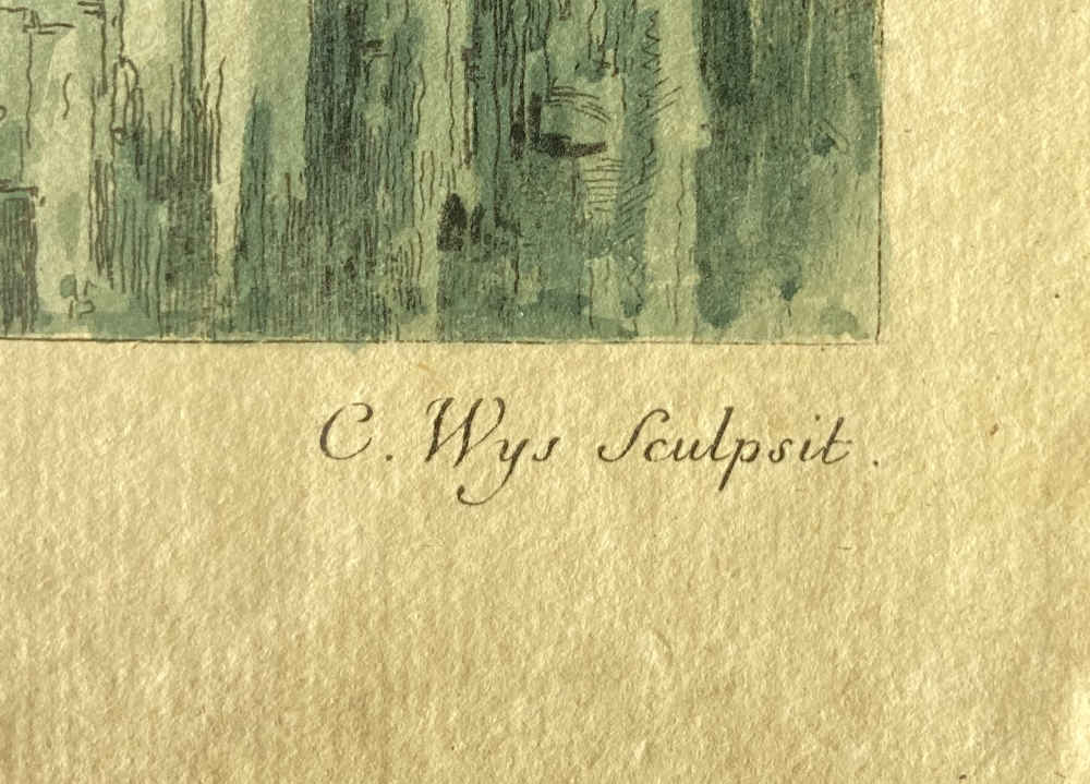 Caspar WOLF (* 1735, † 1783) – Gravure coloriée à la main – N° 9 Glacier du Breithorn, tirée de l'ouvrage de Jacob Samuel Wyttenbach : « Merkwürdige Prospekte aus den Schweizer-Gebürgen und derselben Beschreibung », 1776/1777 – Image 4